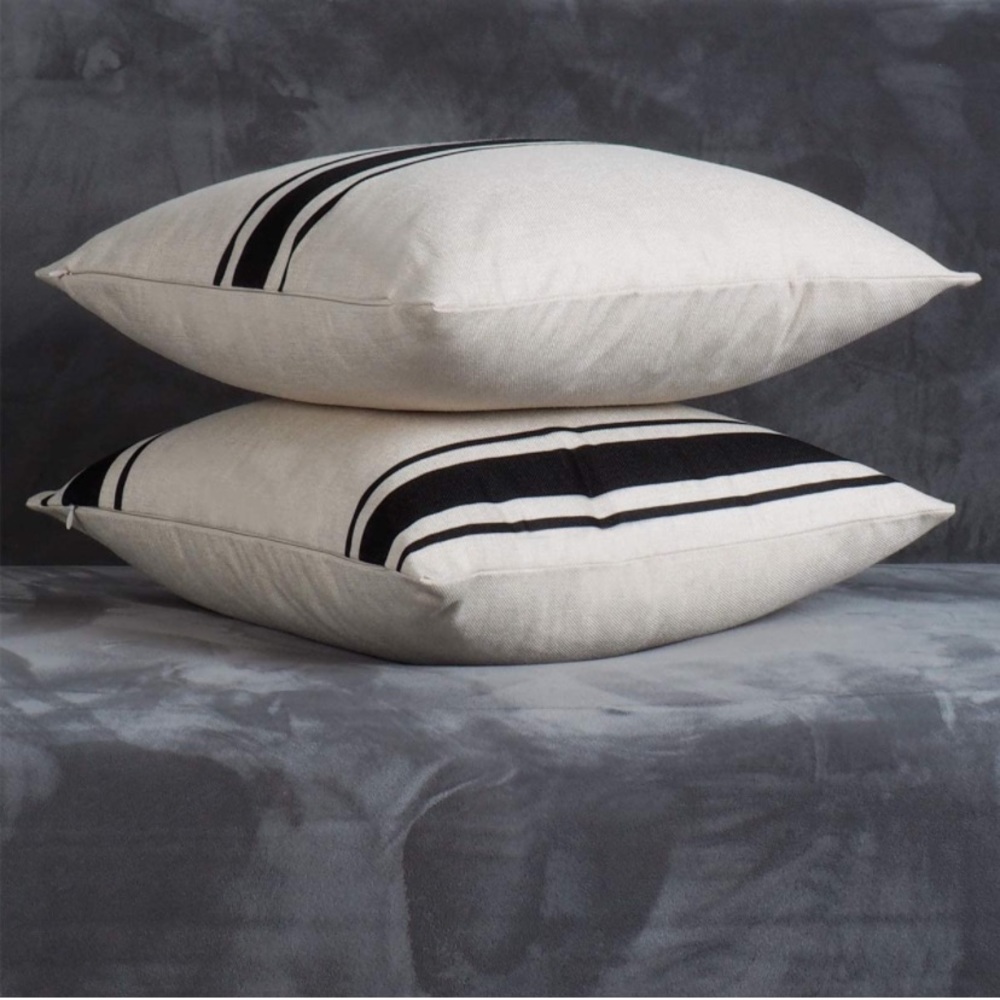 18x18 2pk outdoor/indoor Black Pillow Covers